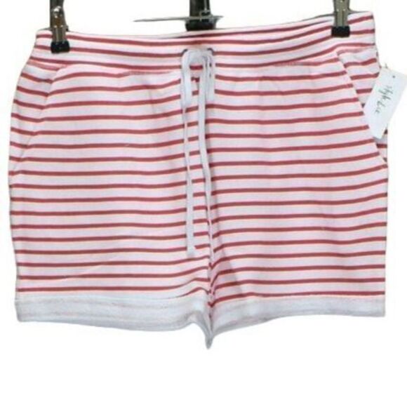 Style & Co Knit Shorts Cherry Weekend Stripe M - Picture 1 of 2
